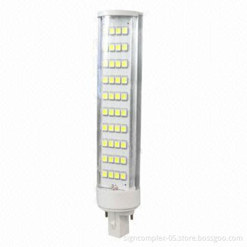G24 LED Bulb with High-thermal Conductivity Aluminum Alloy Housing 6063 and 9W Power